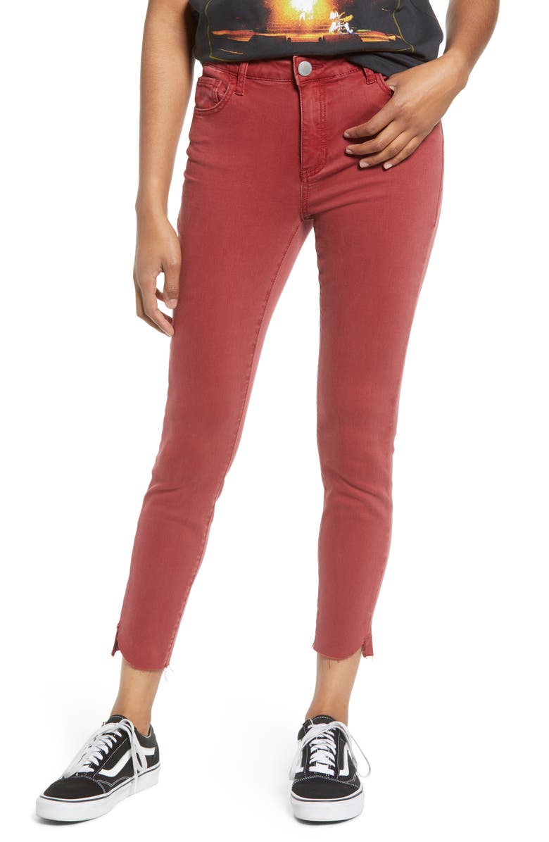 Prosperity Denim Kate Raw Hem Crop Straight Leg Jeggings, Main, color, 