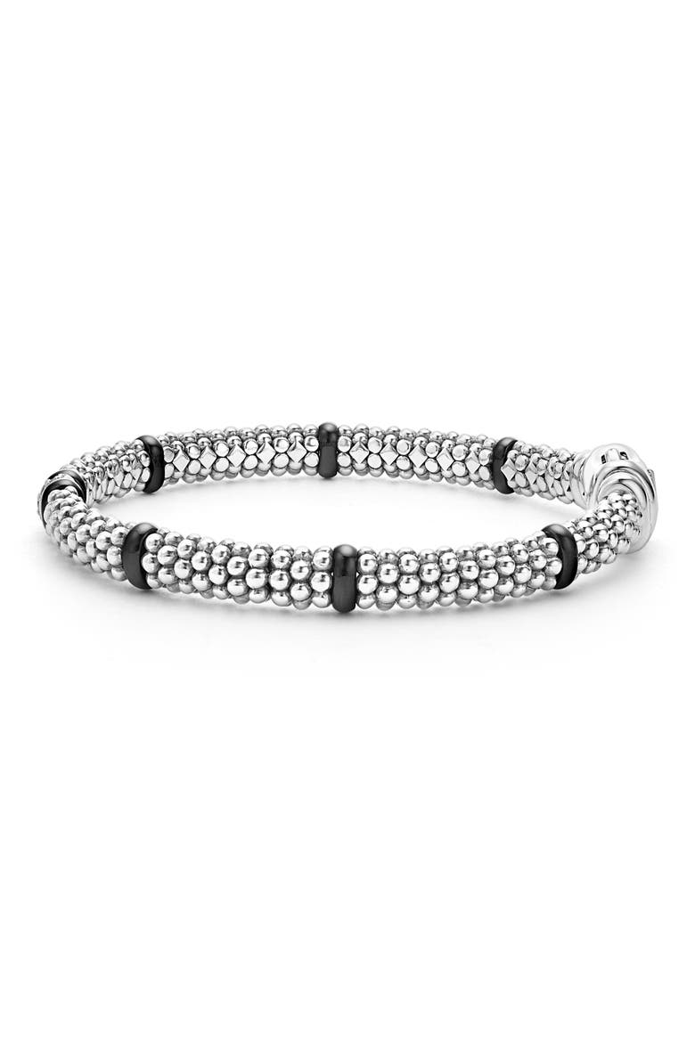 Black Caviar Rope Bracelet, Alternate, color, BLACK