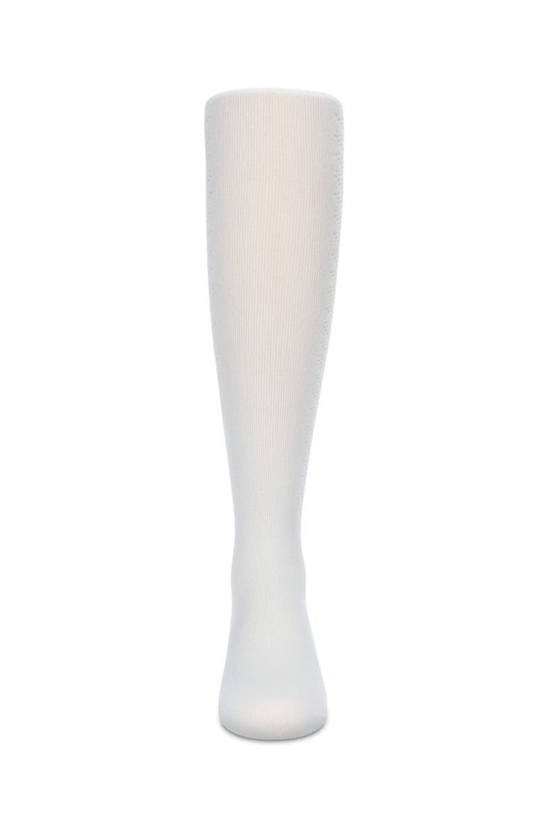 Arrow Flip Stitch Opaque Nylon Tights, Alternate, color, Latte