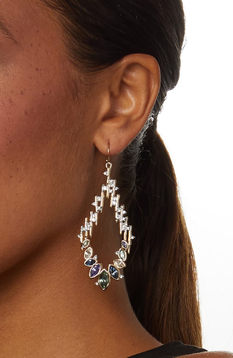 Alexis Bittar Asteria Nova Navette Spiked Drop Earrings, Alternate, color, Gold