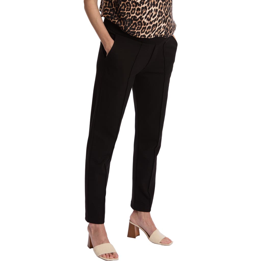 Cache Coeur Clark Maternity Carrot Trousers In Black