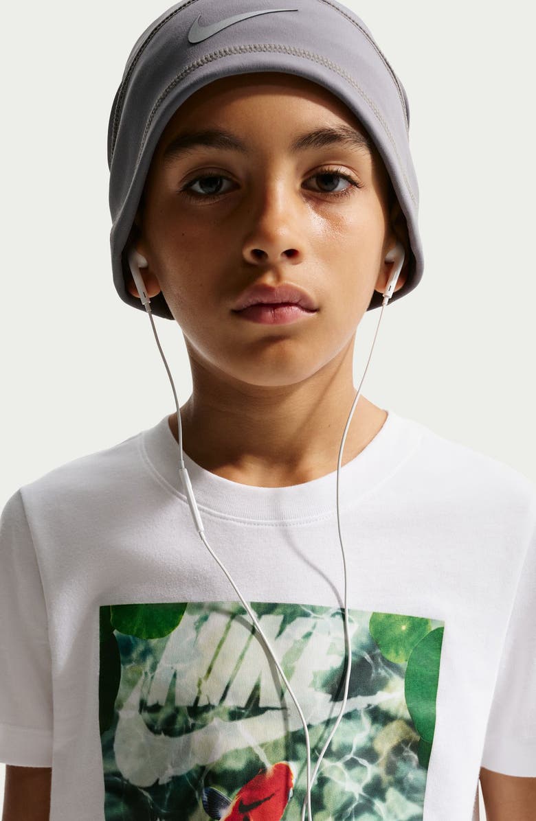 Nike Kids' Koi Pond Cotton Graphic T-Shirt, Alternate, color, White