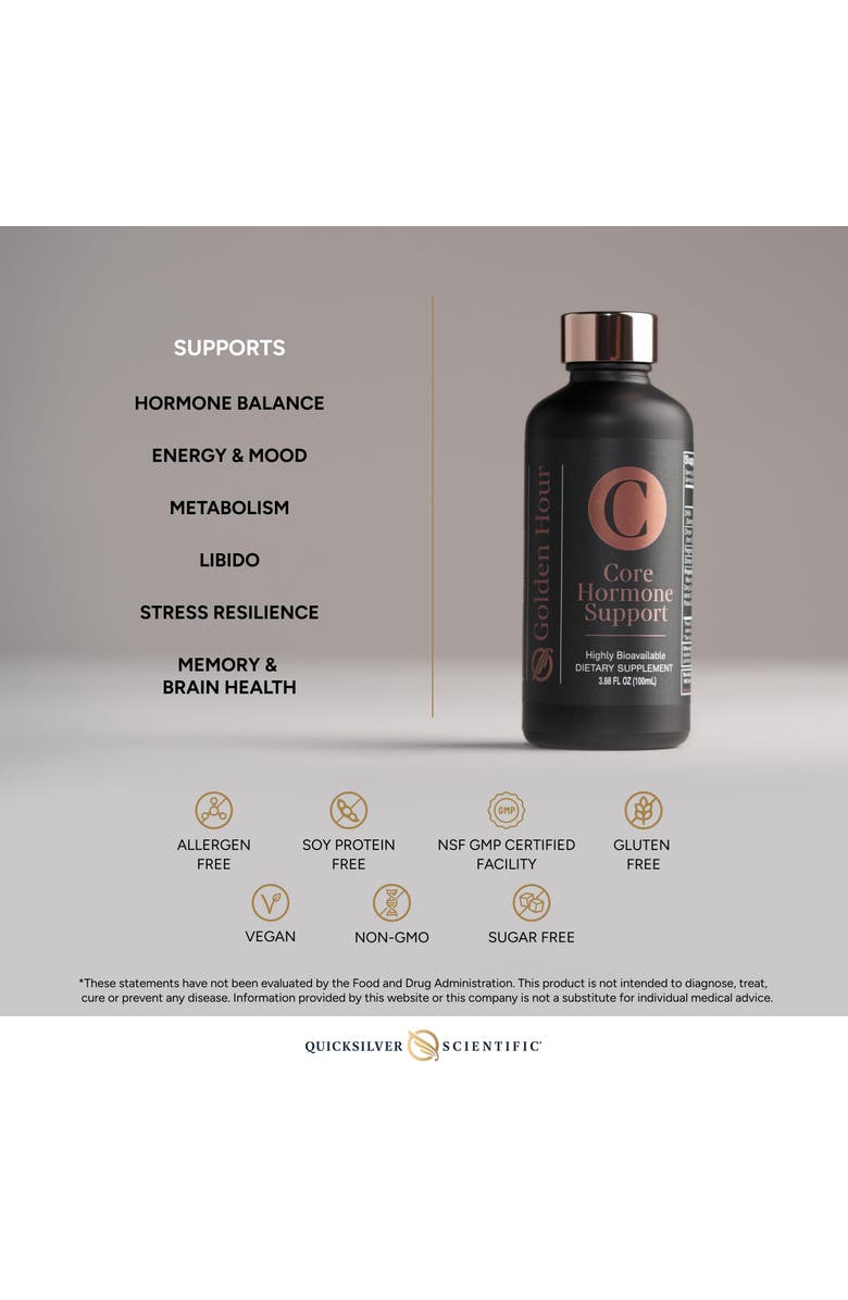 Quicksilver Scientific Core Hormone Support Liposomal Daily Adaptogenic Supplement, Alternate, color, NO COLOR