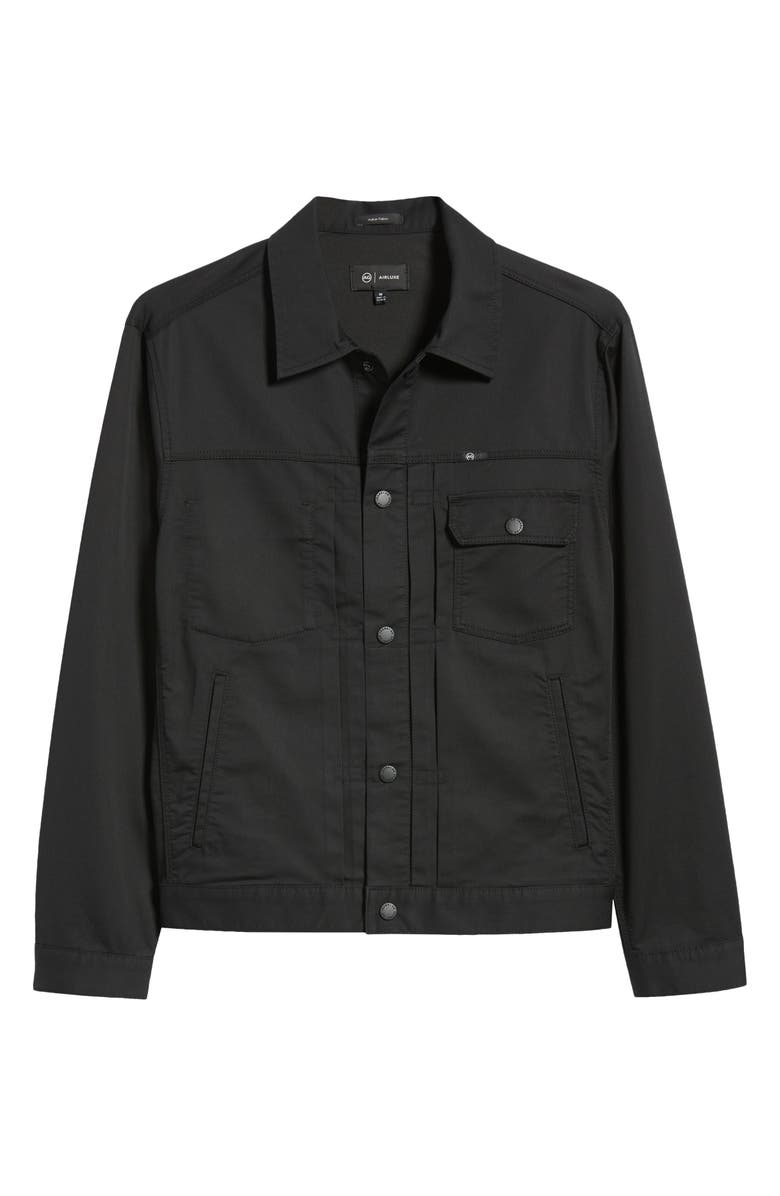 AG Sid Stretch Cotton Blend Jacket, Alternate, color, True Black
