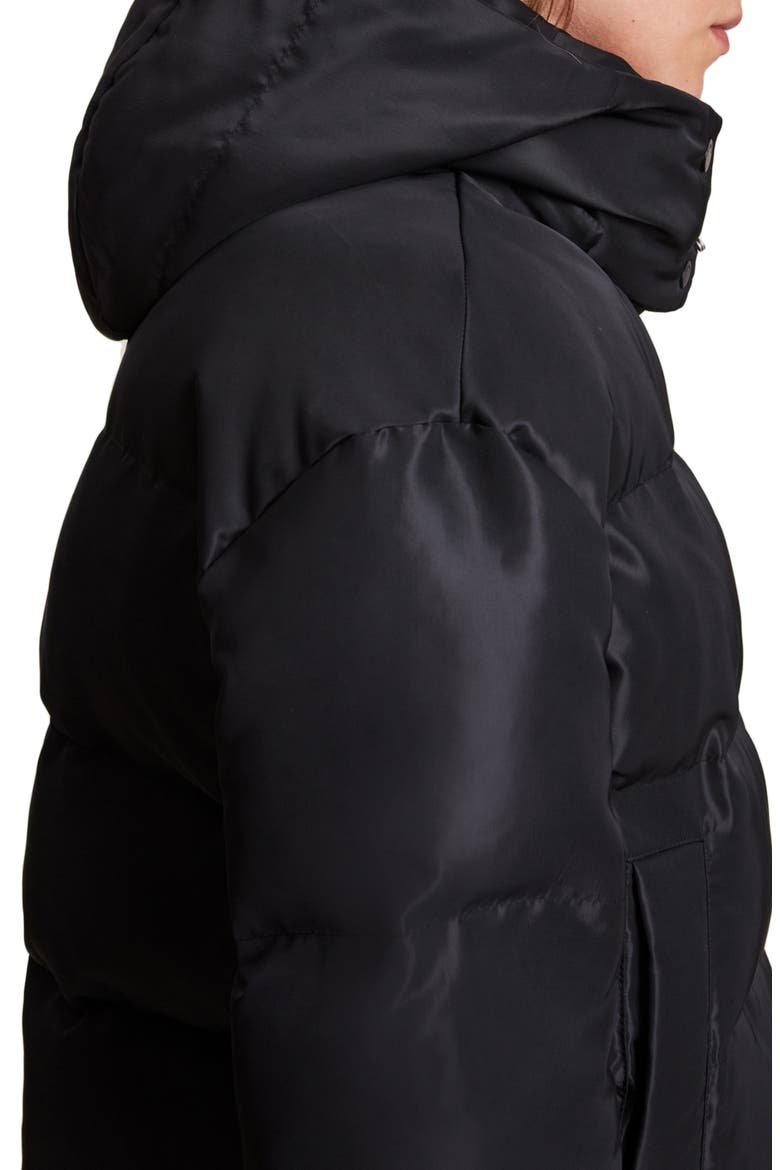 Allais Hooded Puffer Coat, Alternate, color, BLACK