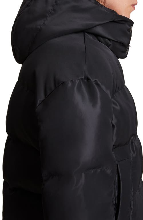 Allsaints Allais Cropped Puffer Jacket In Black