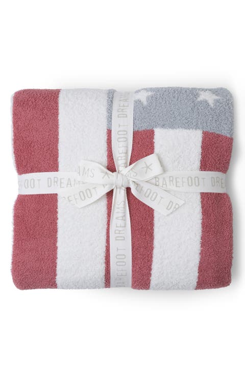 CozyChic® American Flag Throw Blanket