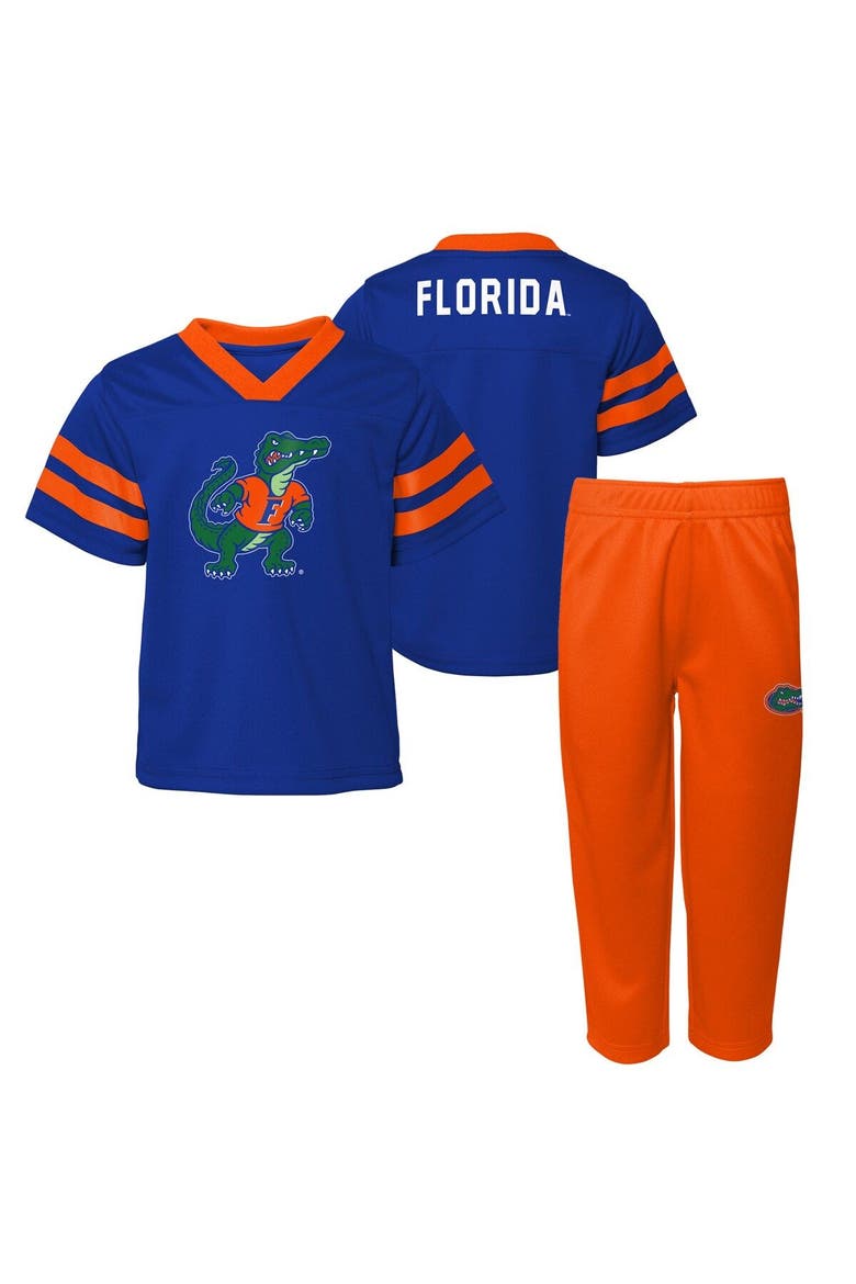 Toddler Royal Florida Gators Two-Piece Red Zone Jersey & Pants Set, Main, color, Royal