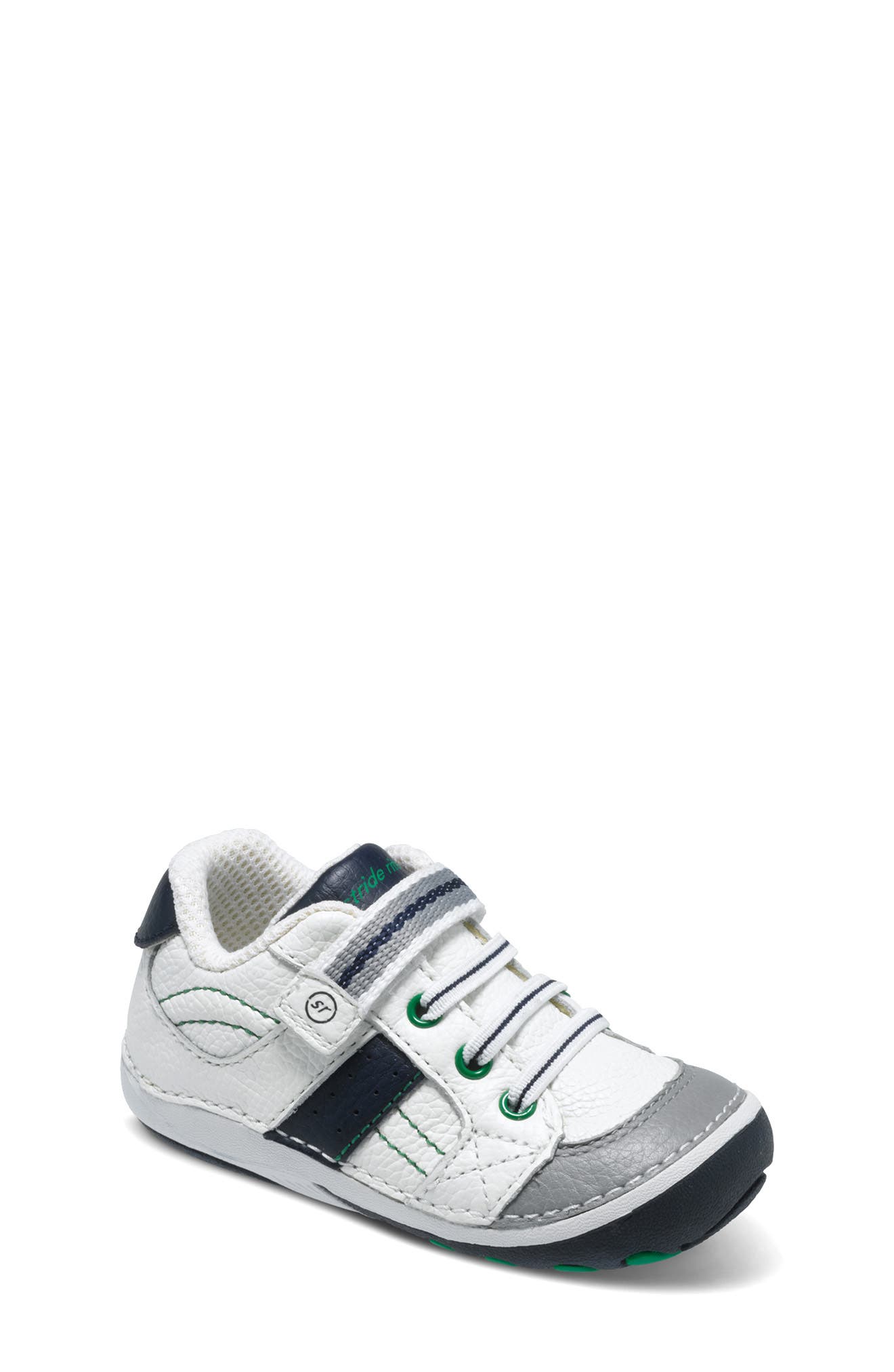 Stride Rite Artie Sneaker, Alternate, color, White/ Navy