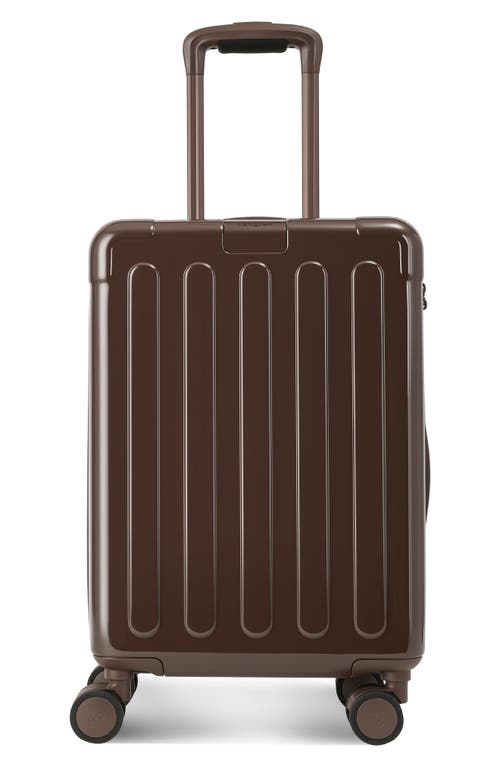 Hedgren Nostos Glossy Spinner Carry-on In Espresso