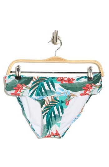 Jantzen Foldover Hipster Bikini Bottoms In White
