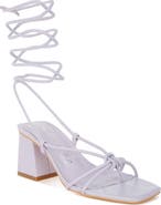 LONDON RAG Spruce Dessert Ankle Wrap Sandal