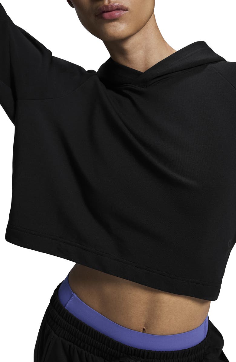 On Movement Cropped Hoodie, Alternate, color, 