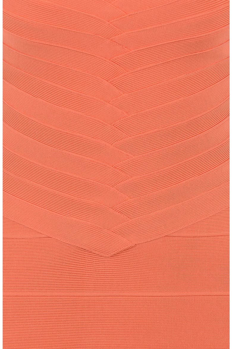 The Cinch V-Neck Bandage Minidress, Alternate, color, CORAL