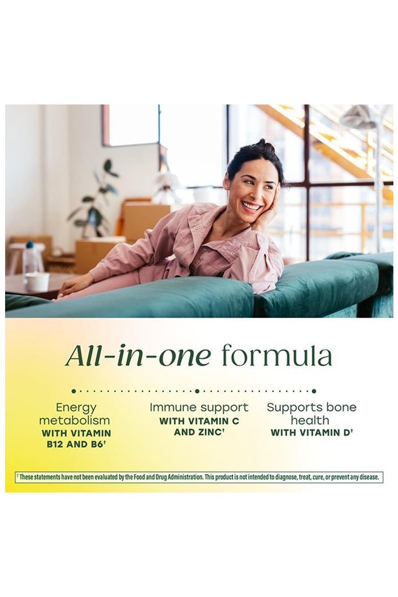 One Daily Multivitamin for Women 40+ with Methylated B12, Methyl Folate, Vegetarian, 60 Tablets, Alternate, color, None
