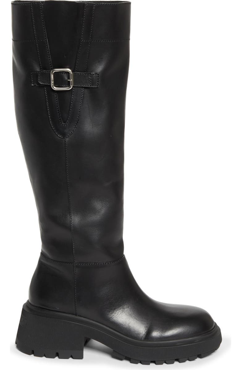 Jimmy Choo Tamsin Lug Sole Knee High Boot, Alternate, color, Black/ Black