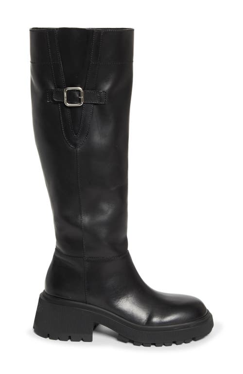Jimmy Choo Tamsin Lug Sole Knee High Boot In Black