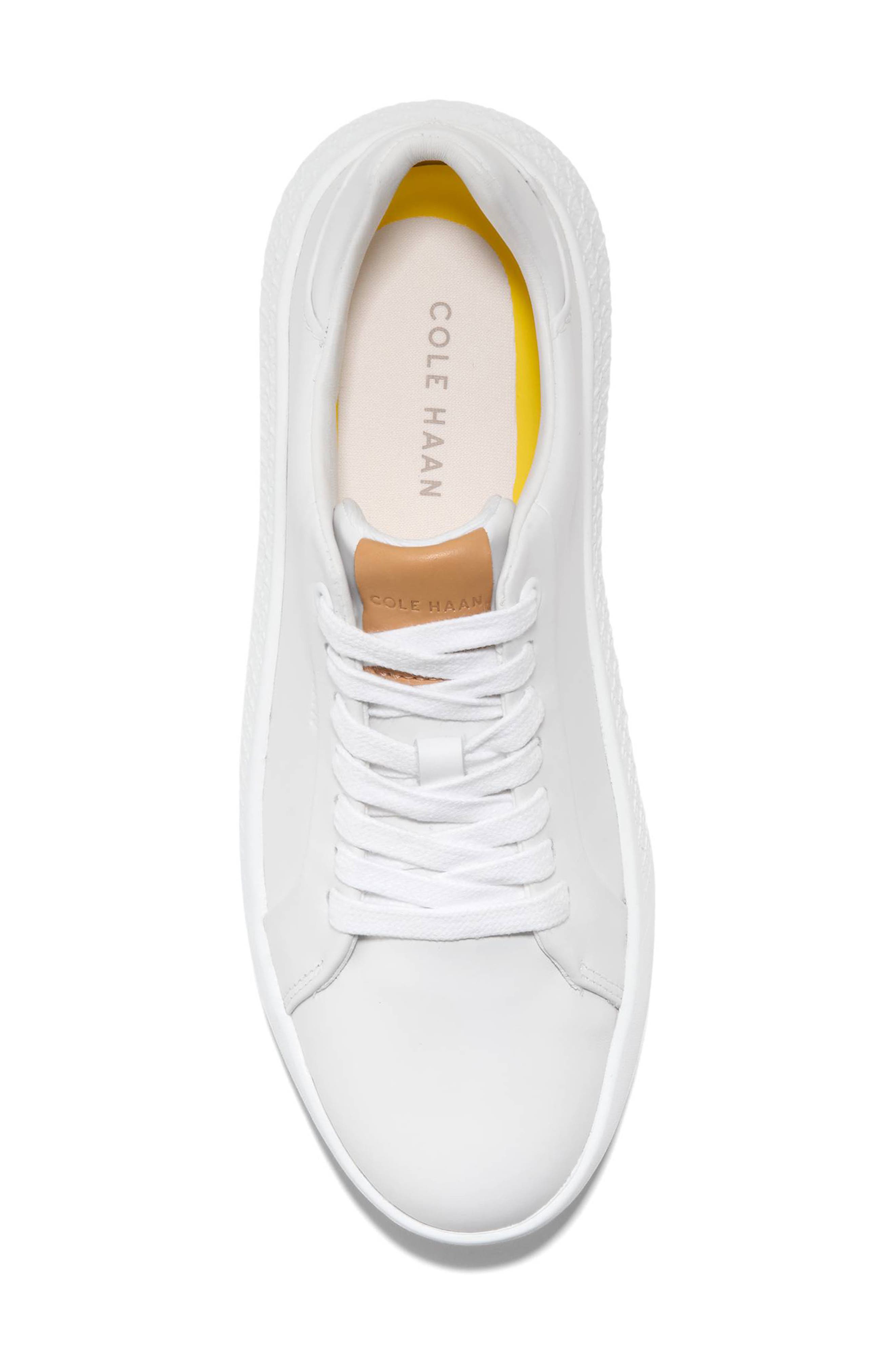Cole Haan Grand Hurrion Cupsole Sneaker, Alternate, color, White / Irish Coffee / White