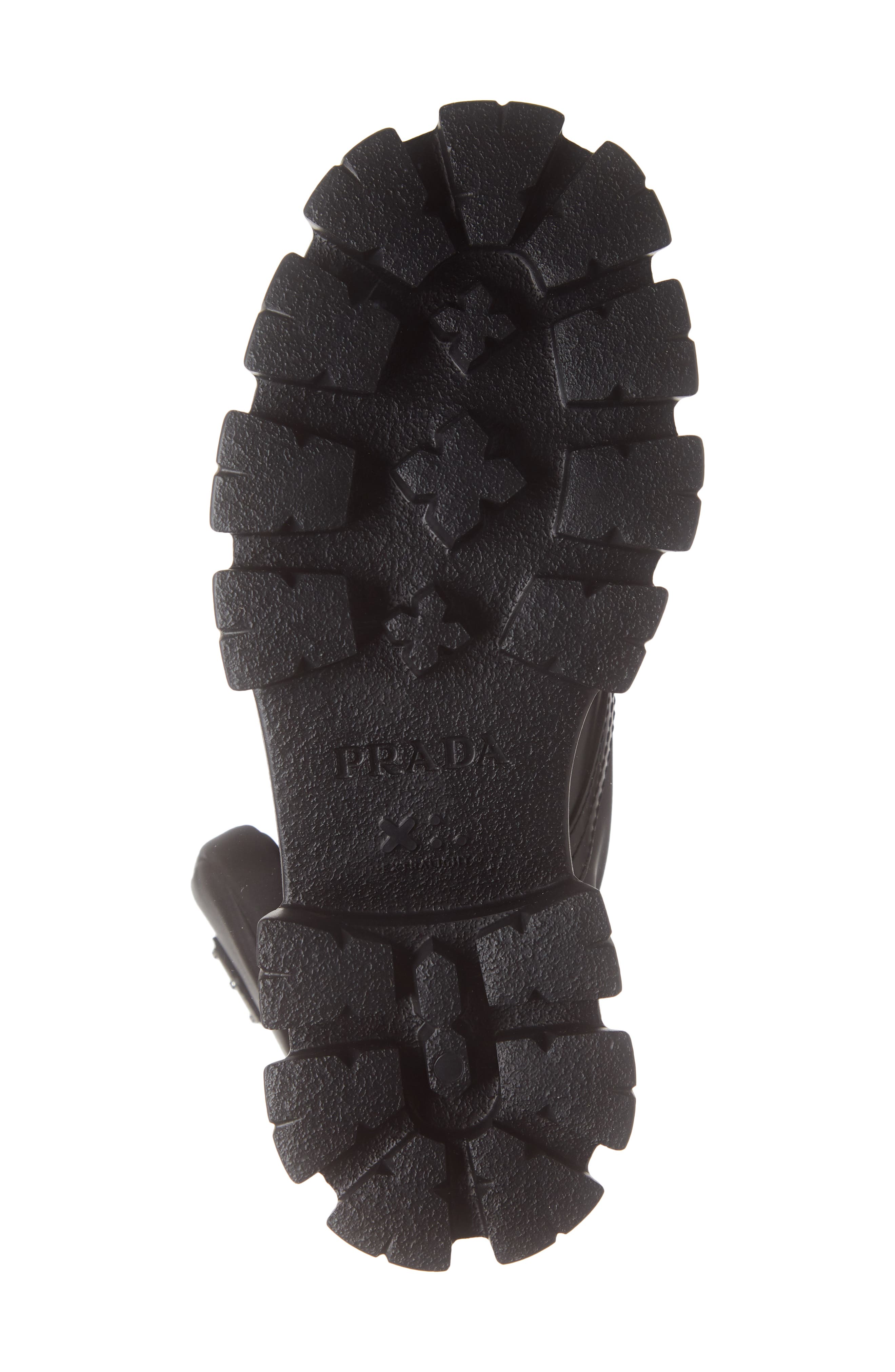 Prada Monolith Mini Bag Lug Sole Combat Boot, Alternate, color, 