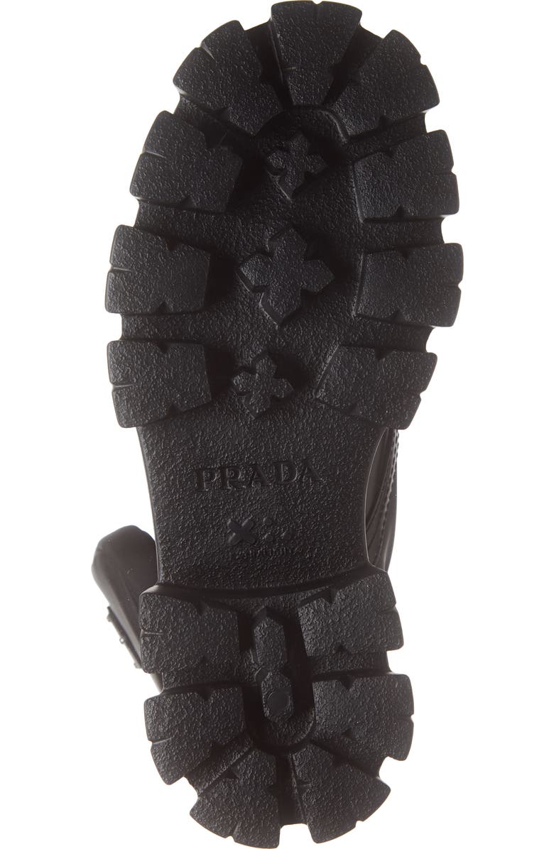 Prada Monolith Mini Bag Lug Sole Combat Boot, Alternate, color,
