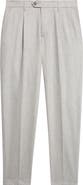 Eleventy Relaxed Fit Pleated Wool & Cashmere Trousers