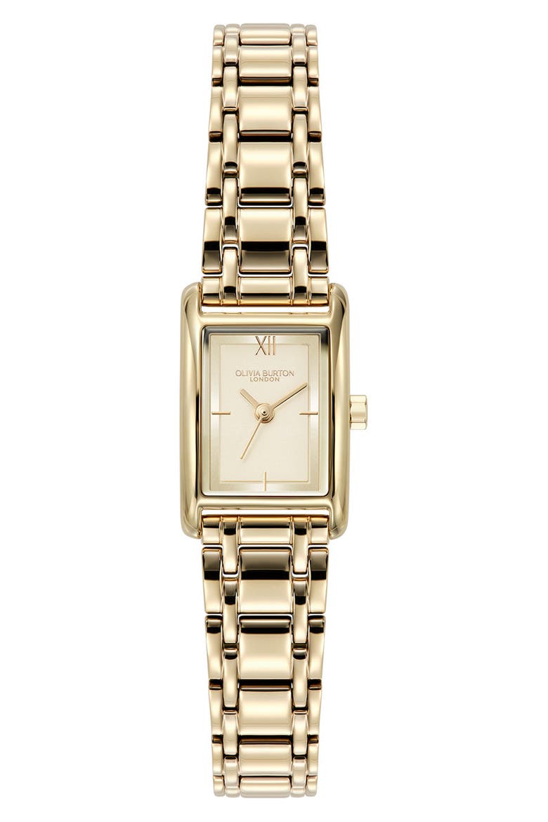 Mini Grove Rectangular Bracelet Watch, 16mm, Main, color, GOLD
