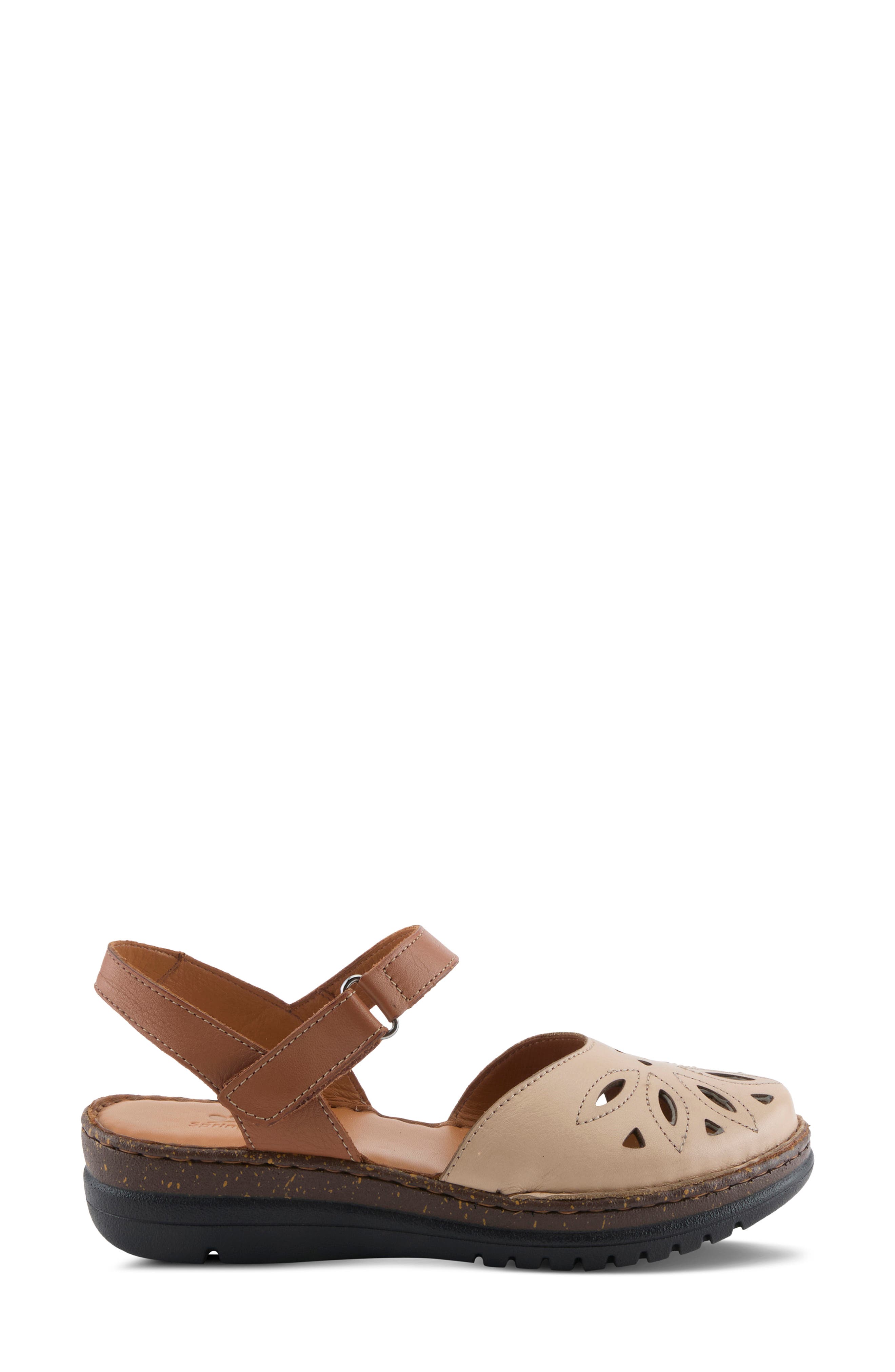 Azmira Ankle Strap Clog, Alternate, color, BEIGE MULTI