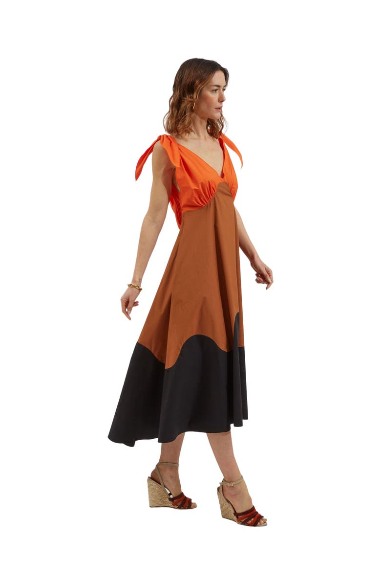 La DoubleJ High Tide Dress Coral, Alternate, color, Color Block Corallo Coral