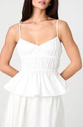 French Connection Cotton Peplum Camisole