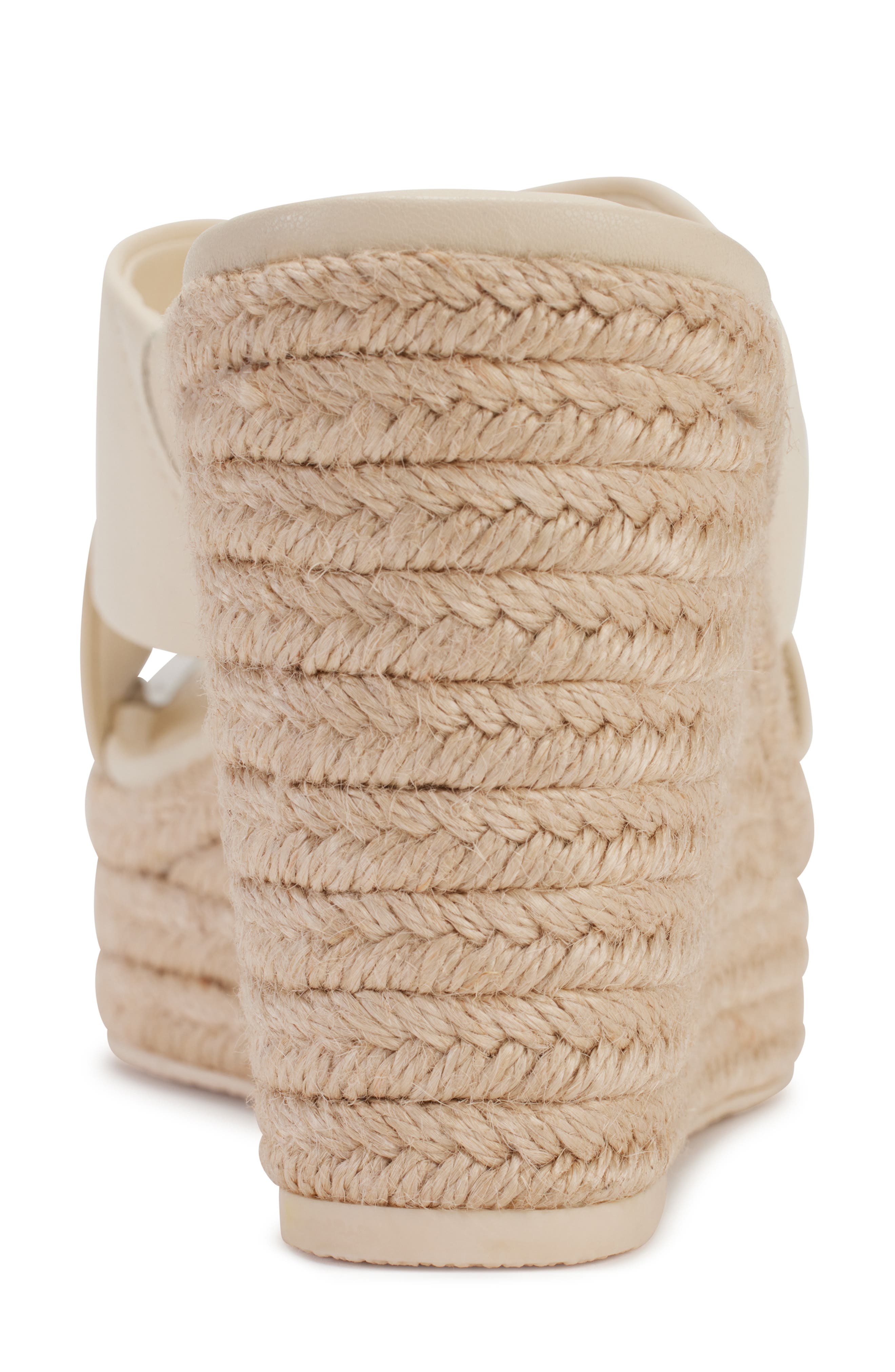 DKNY Maryn Espadrille Wedge Platform Sandal, Alternate, color, Bone