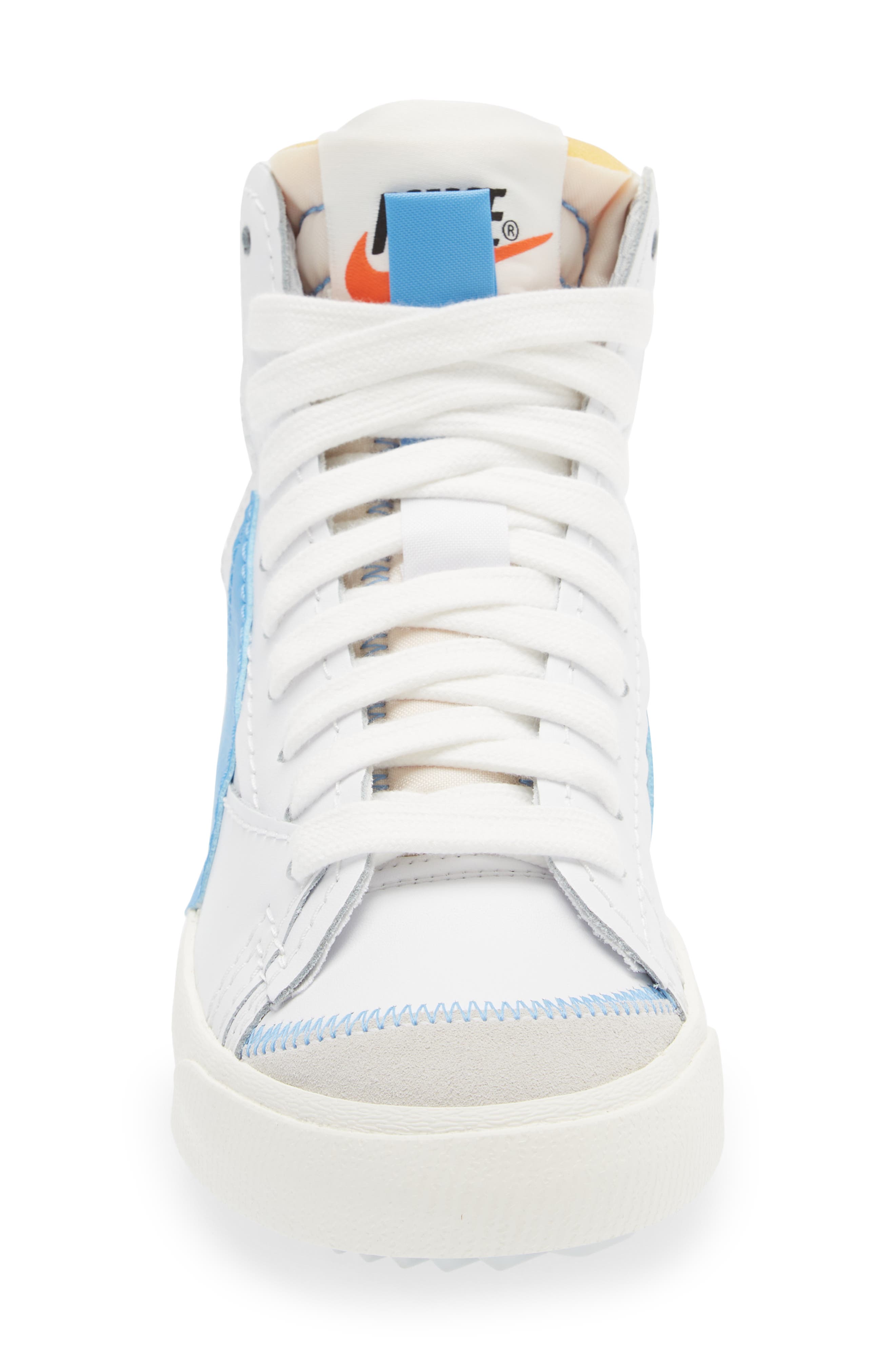 Blazer Mid '77 Jumbo High Top Sneaker, Alternate, color, WHITE/ BLUE/ SAIL/ BLACK