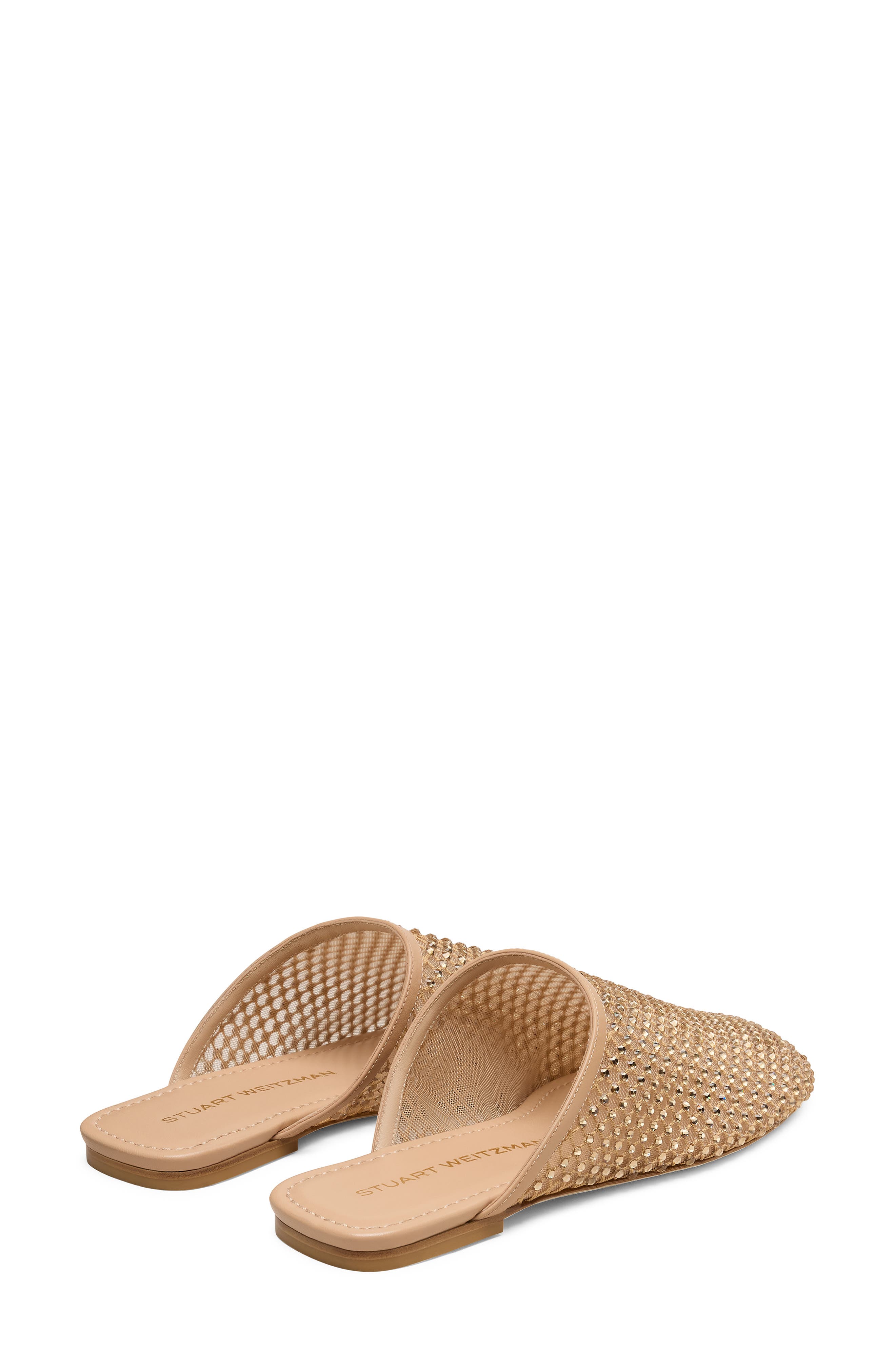 Stuart Weitzman Bareitall Mesh Mule, Alternate, color, Adobe Beige