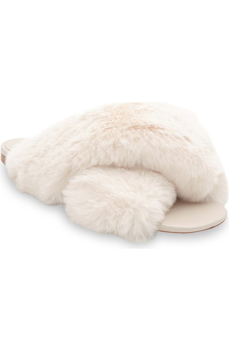 BCBGMAXAZRIA Thea Faux Fur Slipper, Main, color,
