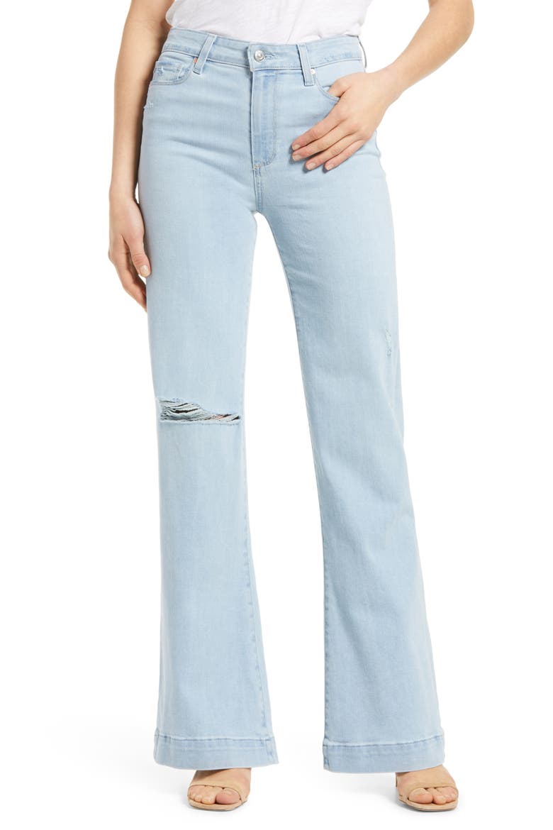 Leenah Ripped High Waist Wide Leg Jeans, Main, color, BROADWAY DESTRUCTED