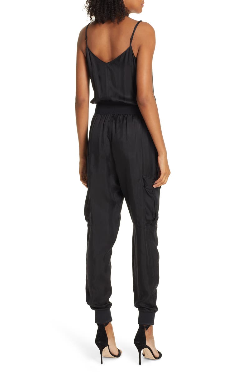 Cinq à Sept Amia Twill Jumpsuit, Alternate, color, 