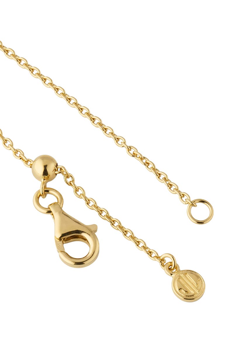 Jan Leslie Sterling With 18K Gold Overlay And Gemstones Triple Petal Station Necklace, Alternate, color, Brown