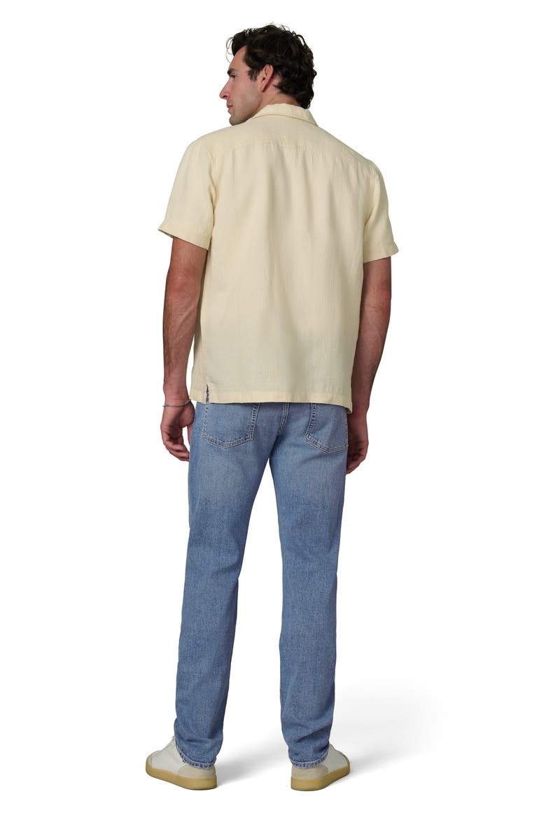 Slub Cotton Camp Shirt, Alternate, color, SUMMER SAND