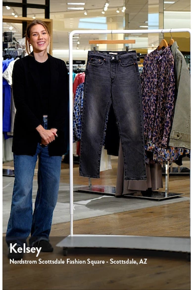 Wedgie High Waist Ankle Straight Leg Jeans video
