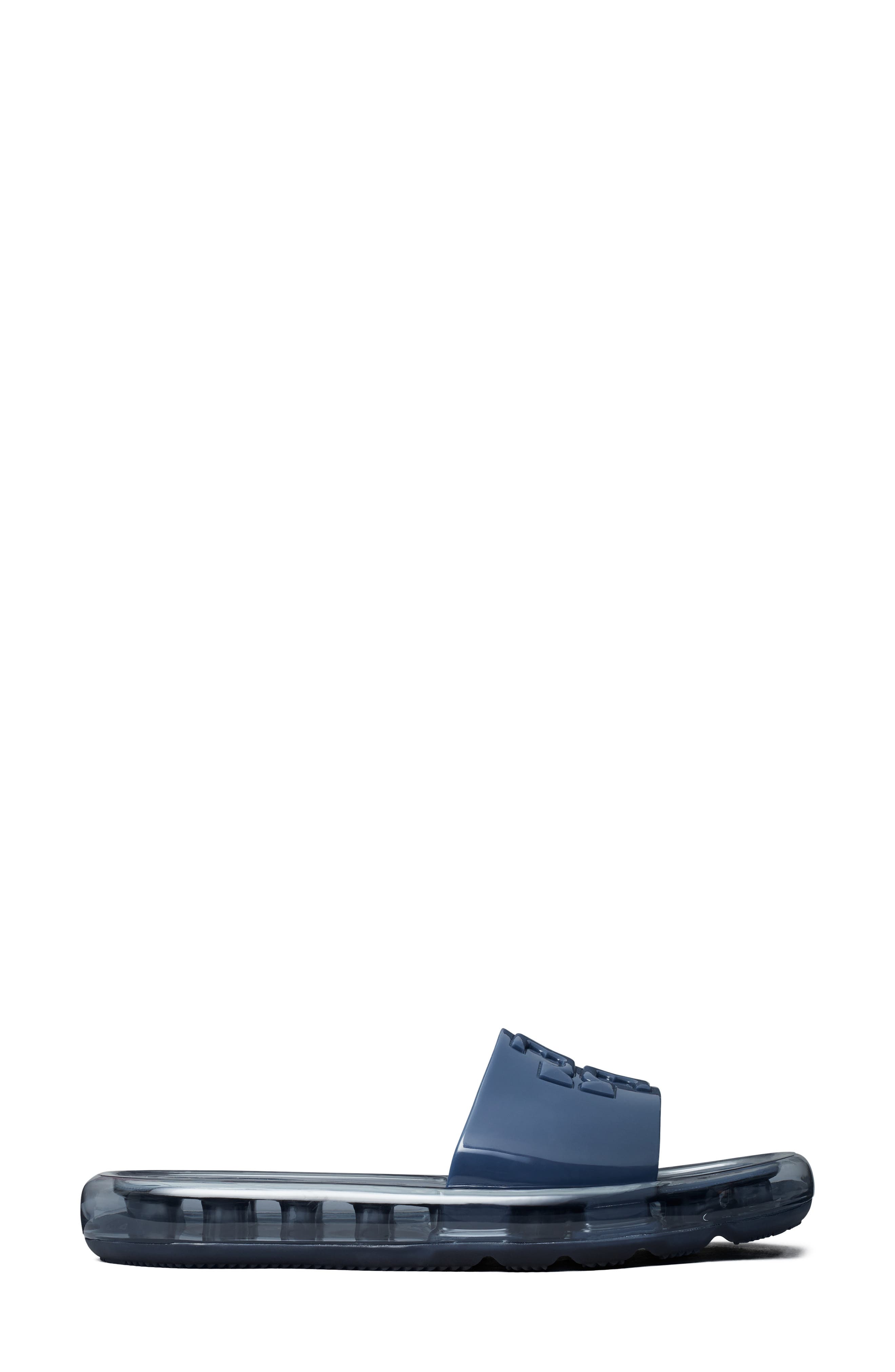 Bubble Jelly Slide Sandal, Alternate, color, NAVY / NAVY
