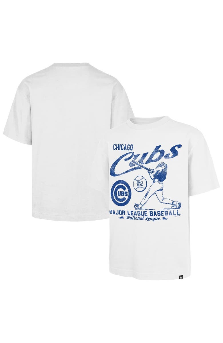 '47 Men's '47 White Chicago Cubs Regional Batter Foundation T-Shirt, Alternate, color, White