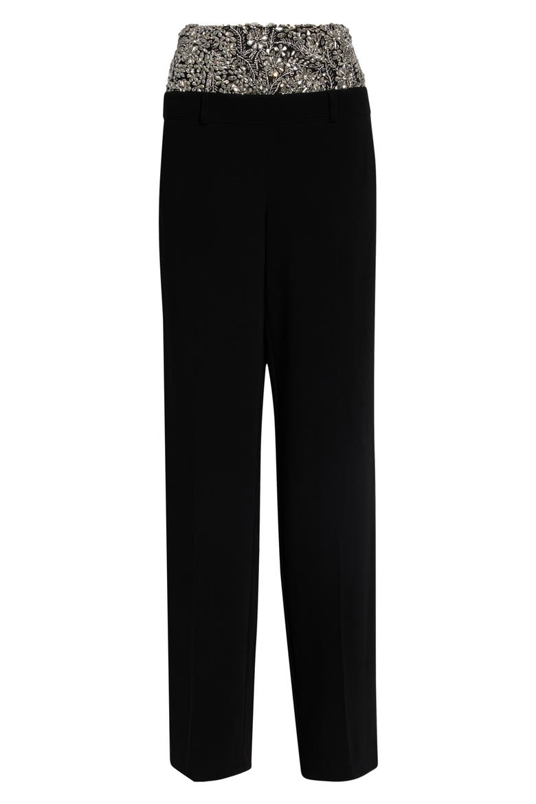 Crystal Ivy Dionne Wide Leg Pants, Alternate, color, BLACK/ CLEAR