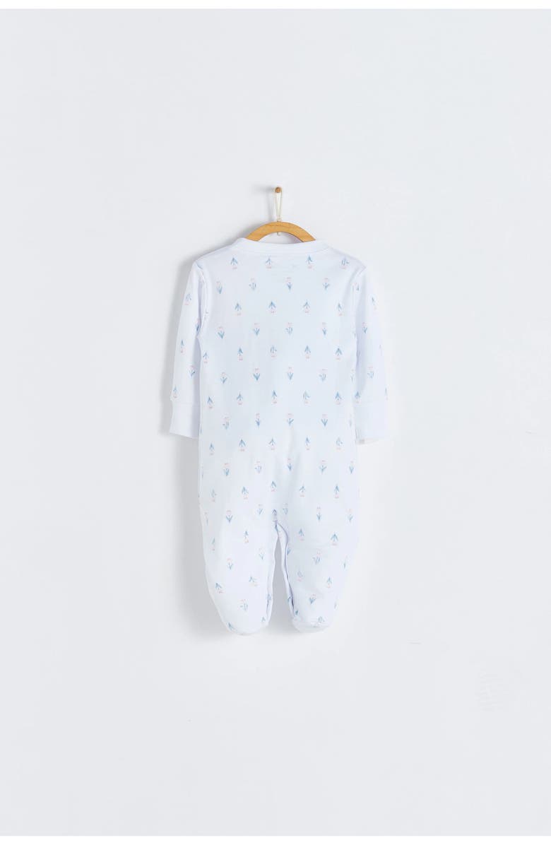 Babycottons Tulips Footie Pajama for Infant, Alternate, color, Full Print
