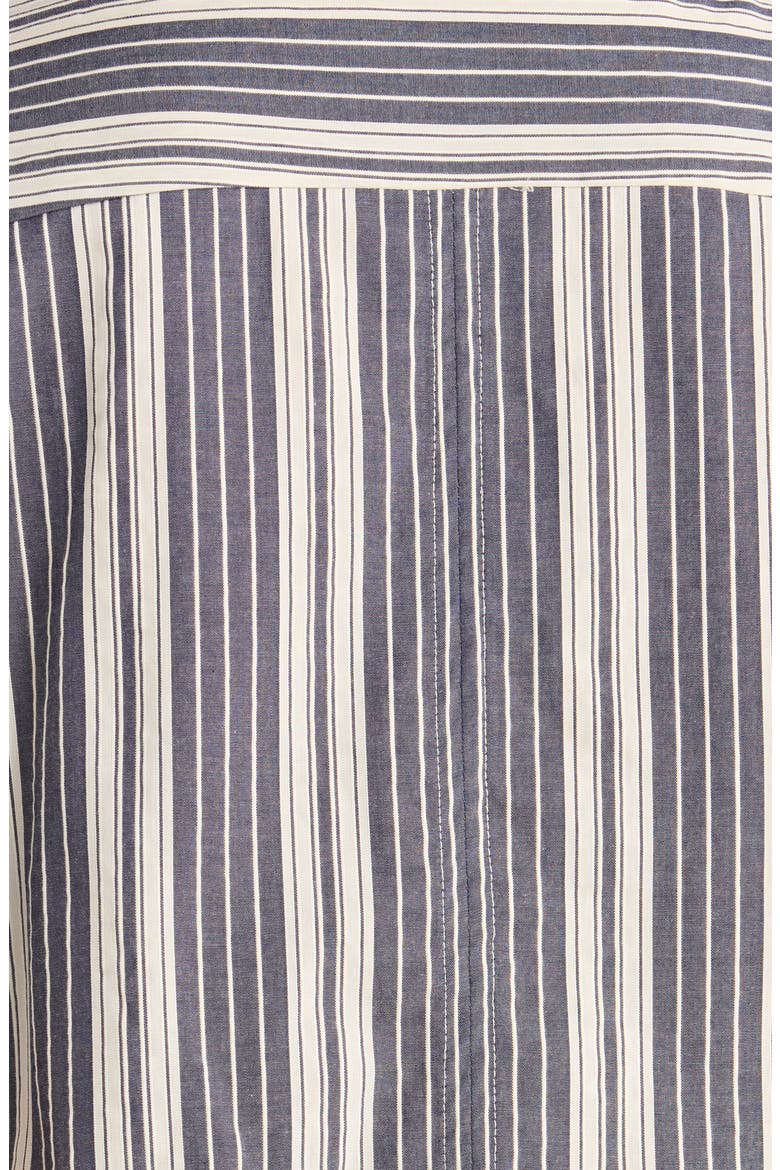 Cyrene Tie Waist Romper, Alternate, color, ANTIQUE NAVY STRIPE