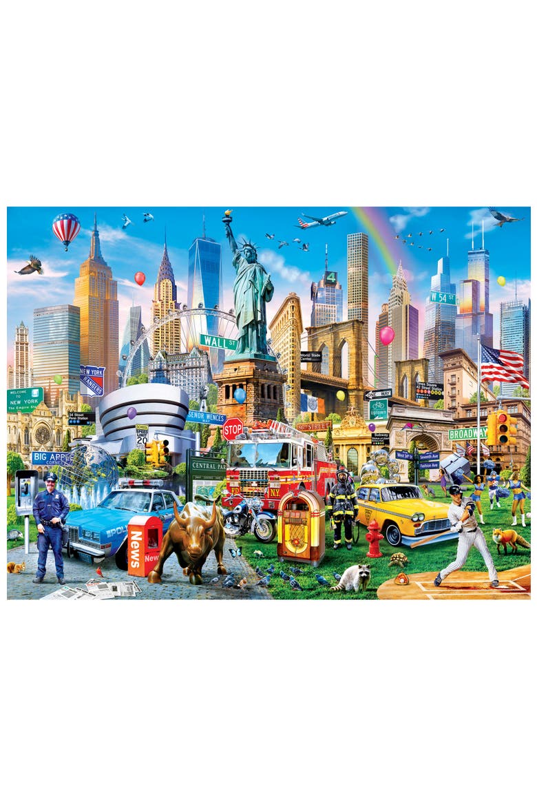 The Big Apple 300 Piece Jigsaw Puzzle, Alternate, color, Multicolor