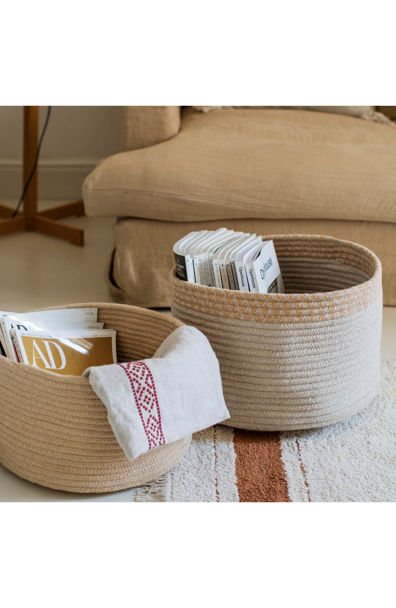 Lorena Canals Basket Gram, Alternate, color, Golden