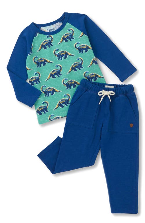 Hatley Bronto Glow T-shirt & Sweatpants Set In Green