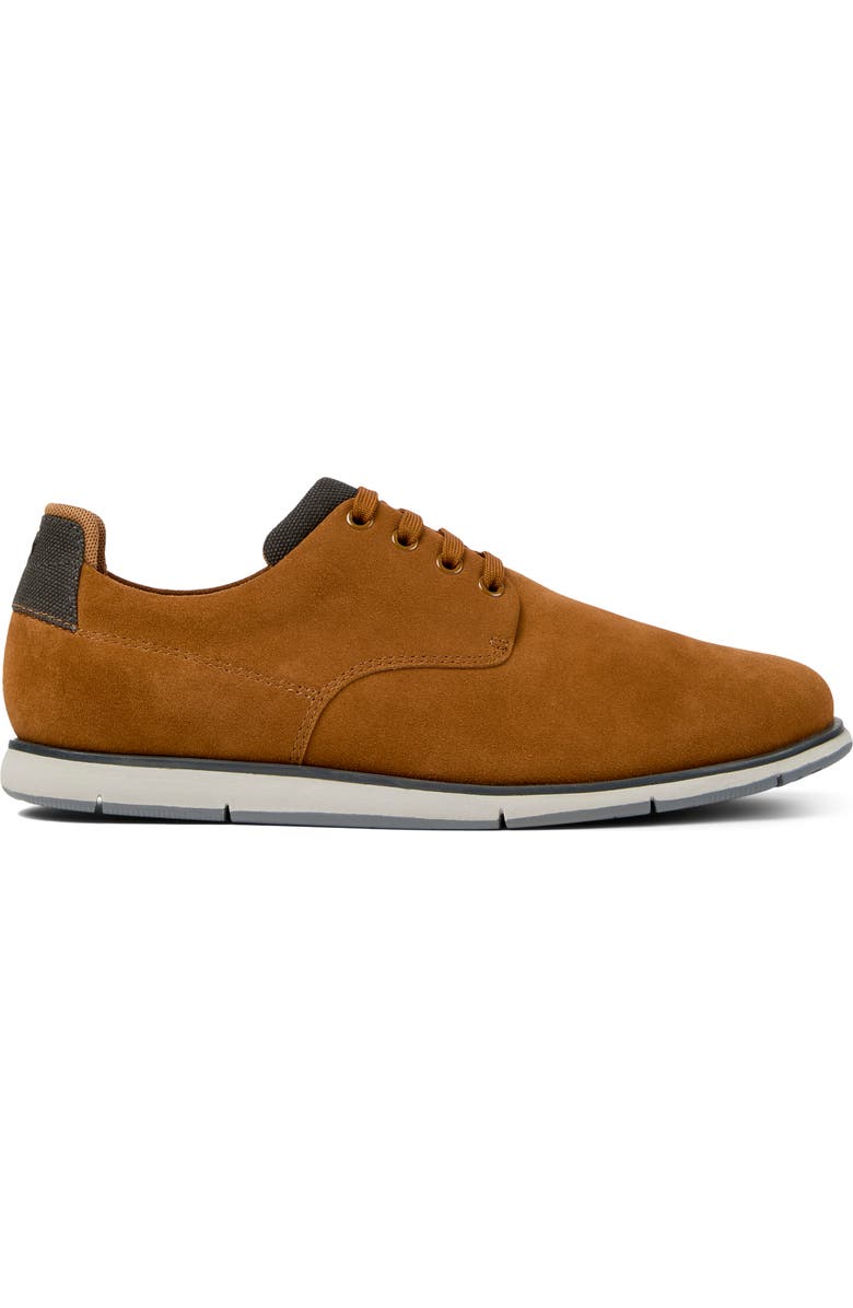 Camper Smith Plain Toe Derby, Alternate, color, Medium Brown
