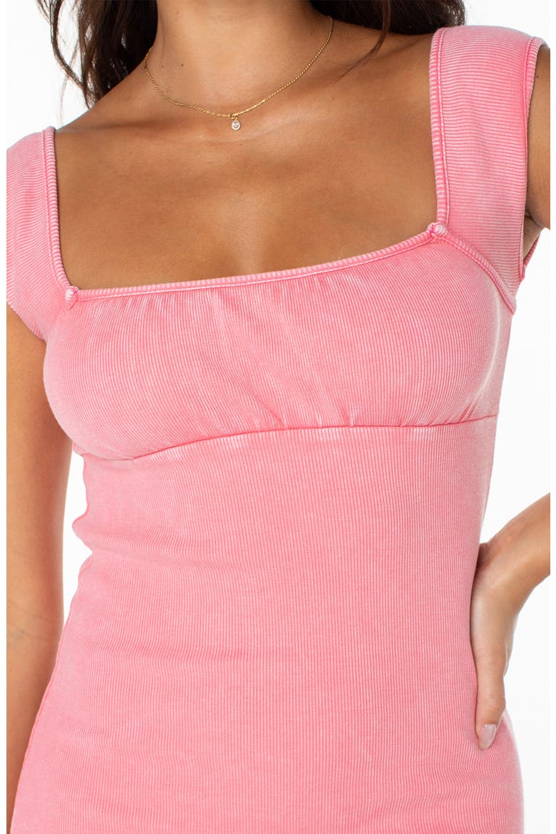 Sirena Cotton Blend Minidress, Alternate, color, STRBRY PNK