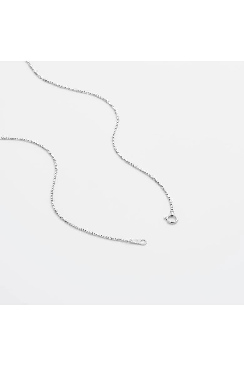 Box Chain Necklace, Alternate, color, Platinum