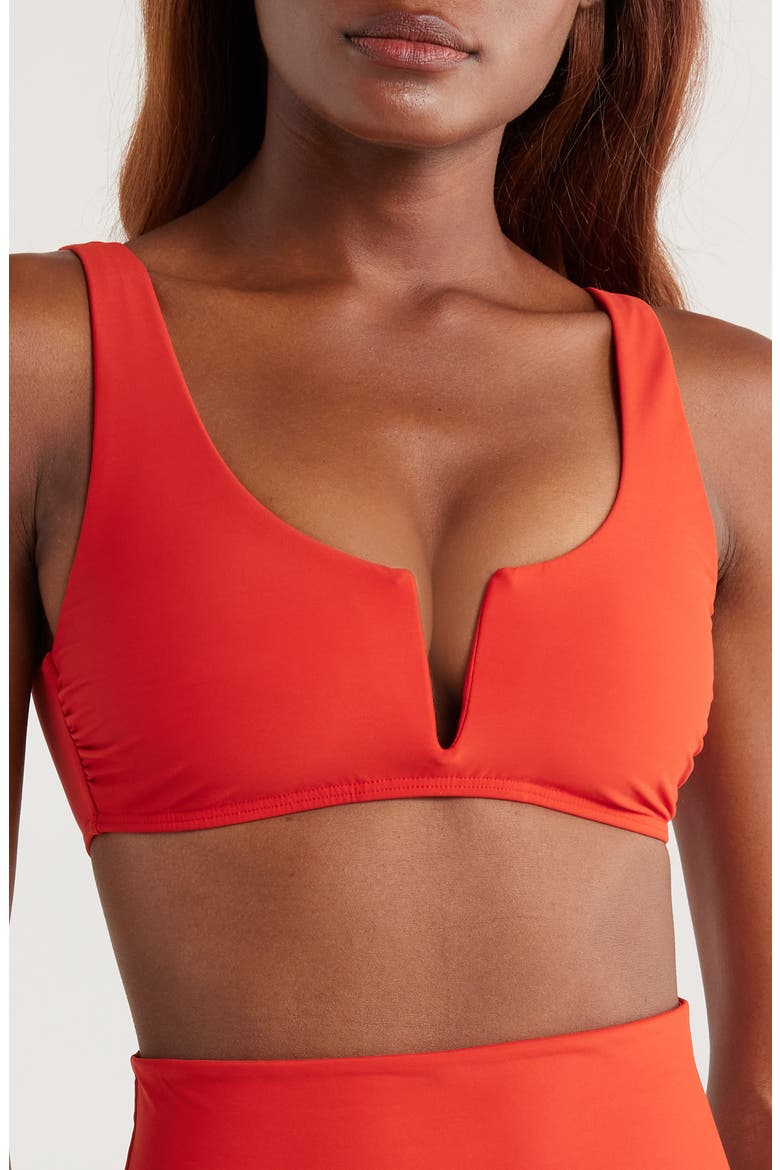 Verona Notched Bikini Top, Main, color, ROSSO